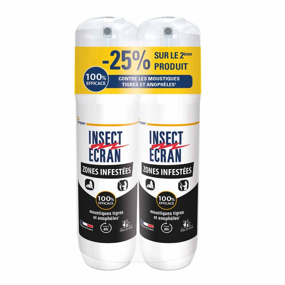 Insect Ecran Skin Anti-Mosquito for Infested Areas suitable from 24 months, up to 8 hours protection 2 x 100 ml