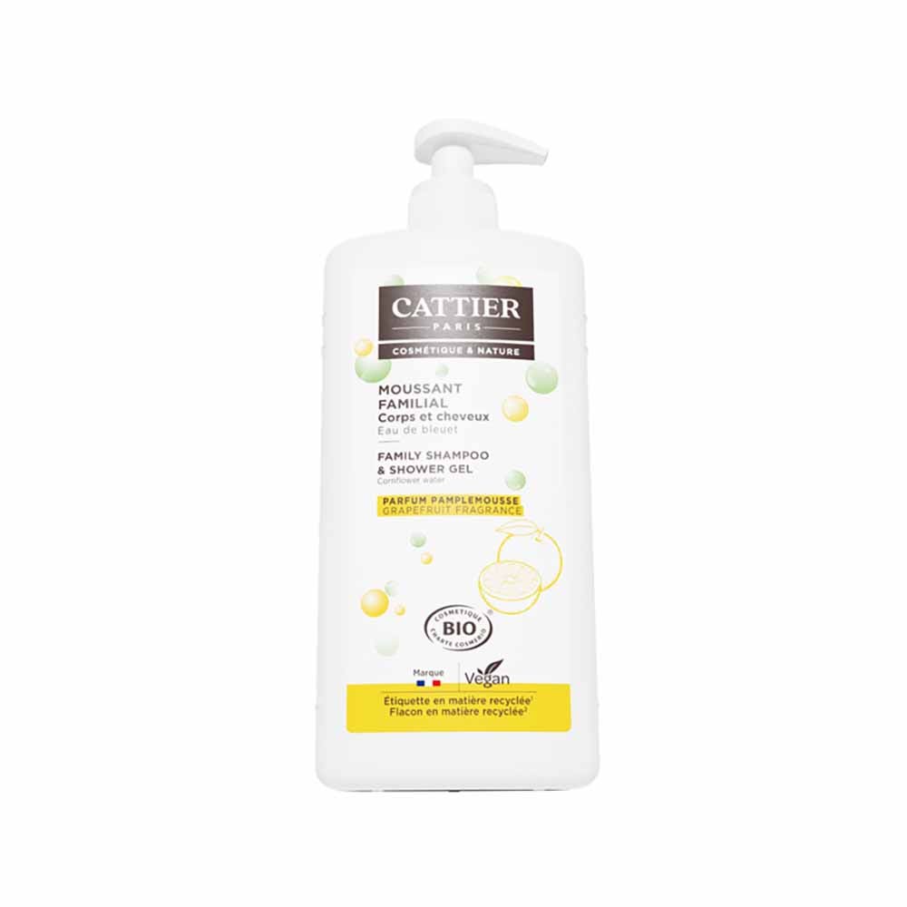 Cattier Family Foaming Gel With Lactoserum parfum pamplemousse 1l