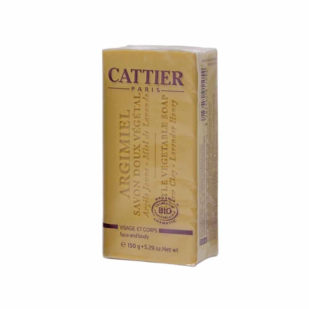 Cattier Argimel Plant Soap Yellow Clay, Honey and Lavender 150g