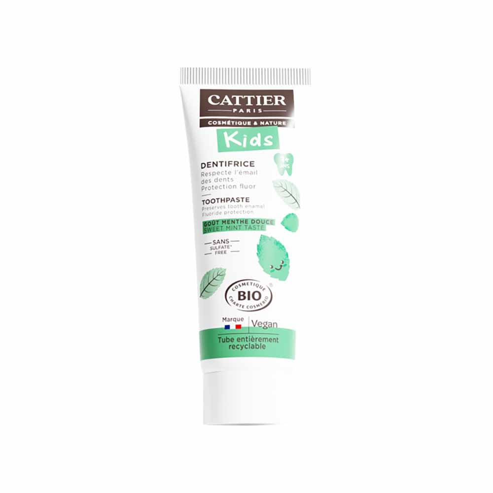 Cattier Kids Organic toothpaste for ages 7 and up mild mint flavour 50 ml