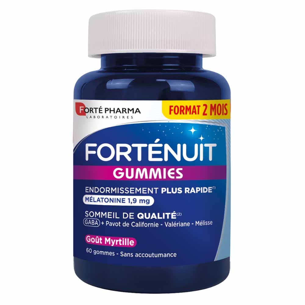 Forté Pharma Forté Night Sleep gummies with melatonin and plants 60 Gummies