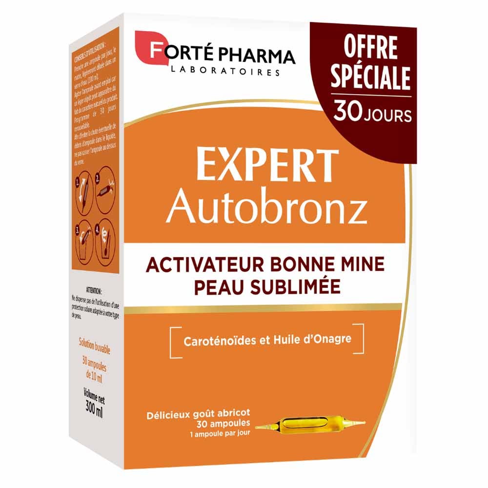 Forté Pharma Expert AutoBronz Self-Tanning Glow Effect 30 ampoules