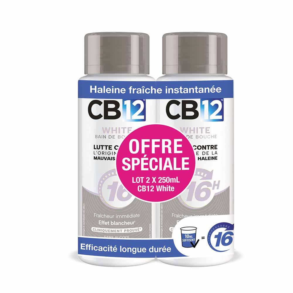 Cb12 Alcohol-Free Mouthwash mild peppermint flavour 2 x 250 ml