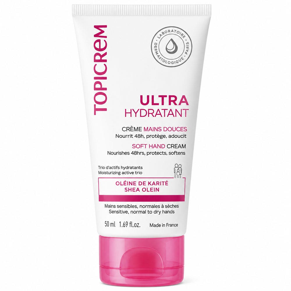 Topicrem Ultra-Hydrating Crème Mains Douces Nourrit 48h 50 ml