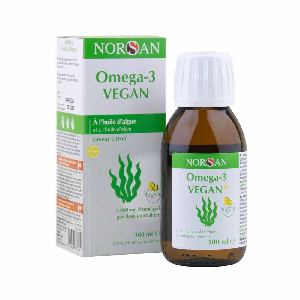 NORSAN Vegan omega-3 algae oil lemon flavour 100 ml