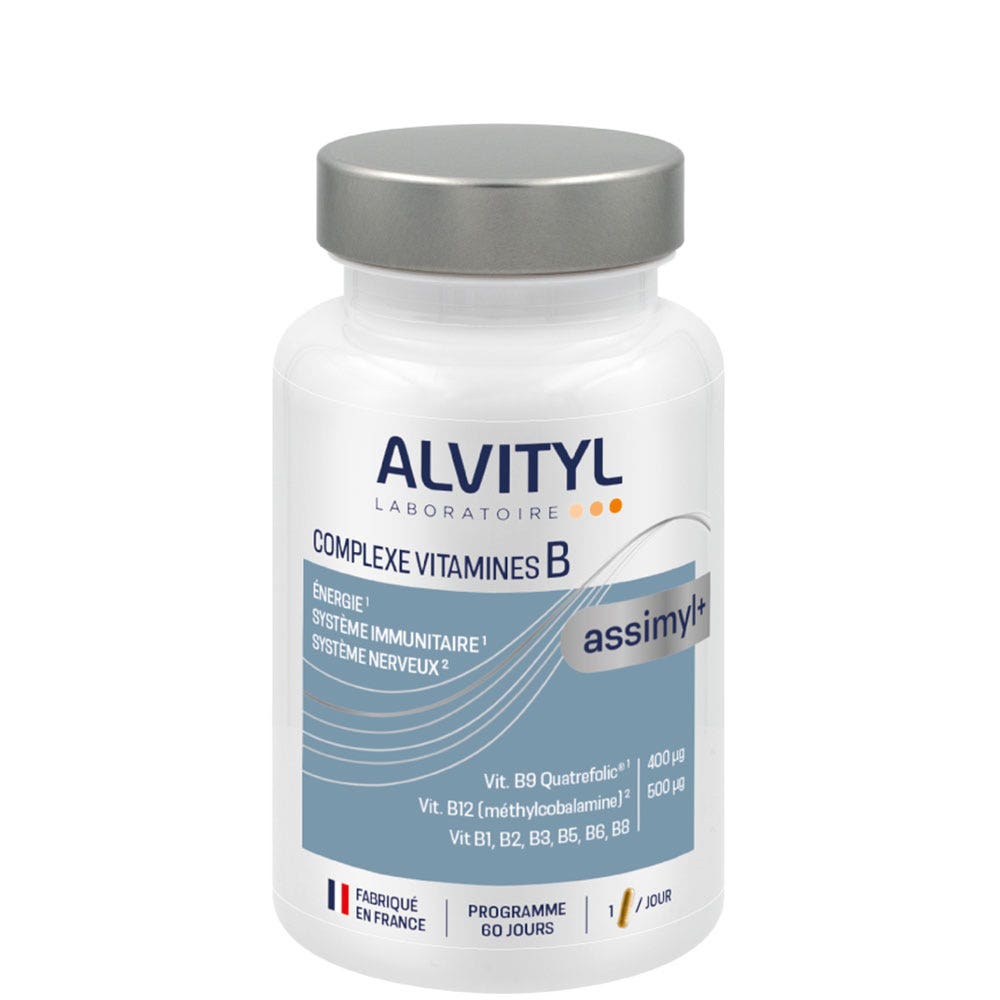 Alvityl Assimyl+ Vitamin B complex nervous system energy 60 capsules