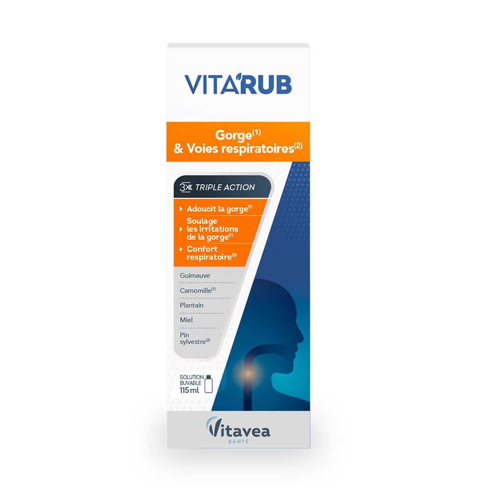 Vitavea Santé Vita'Rub Throat oral solution 115 ml