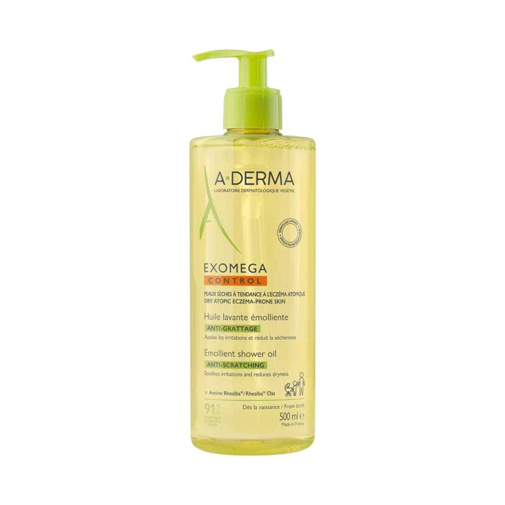 A-Derma Exomega Control Anti-scratch Emollient Cleansing Oil 500ml