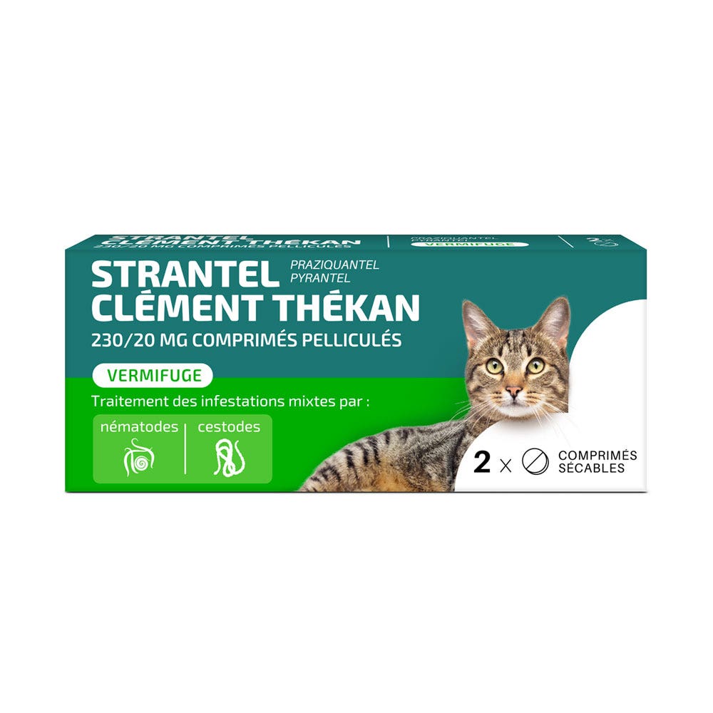 Clement-Thekan Strantel dewormer for cats 2 tablets
