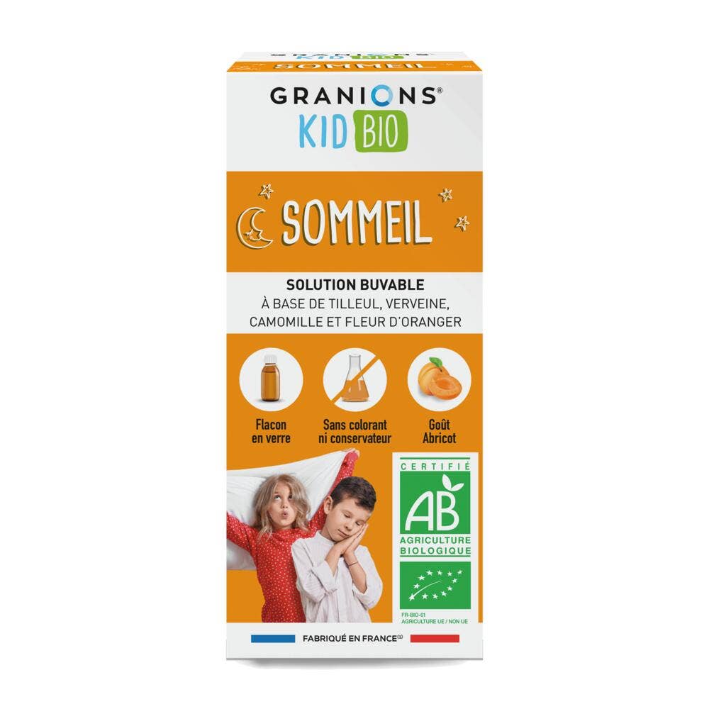 Granions Kid Apricot Organic Sleep Syrup 125ml