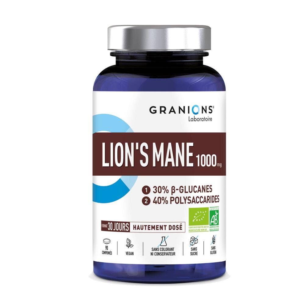 Granions Lion's Mane Organic 1000 mg 90 tablets