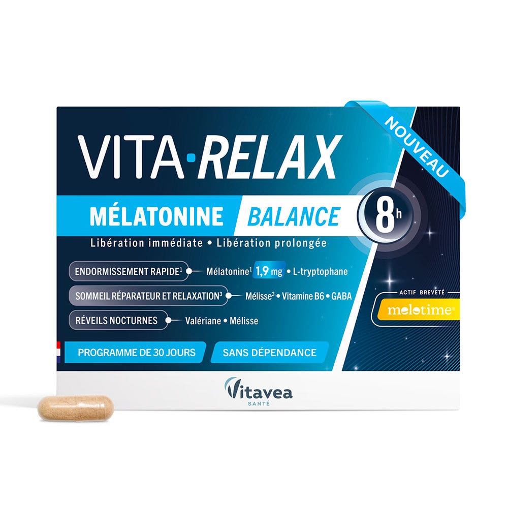 Vitavea Santé Vita Relax Melatonin Balance 30 capsules