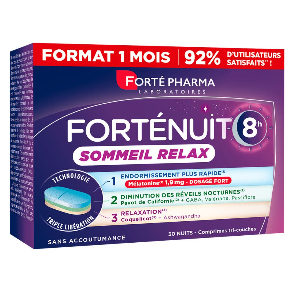 Forté Pharma Forté Night 8h sleep relax 30 tablets