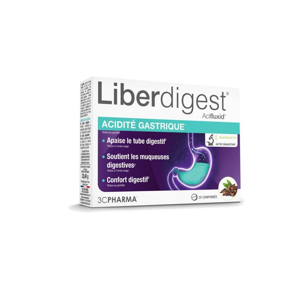 3C Pharma Liberdigest Gastric acidity 30 tablets