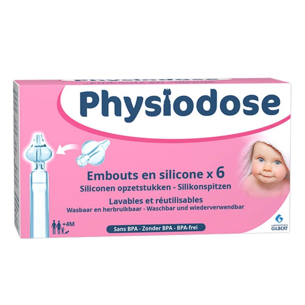 Gilbert Physiodose Silicone tips x 6
