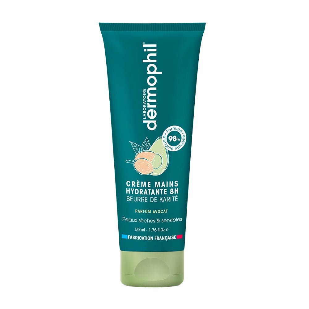 Dermophil Indien Hydrating hand cream with shea butter avocado scent 50 ml