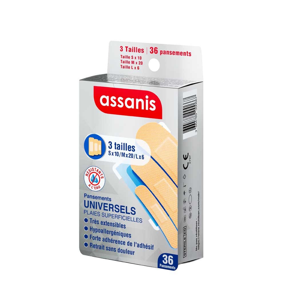 Assanis Universal assorted plasters x 36
