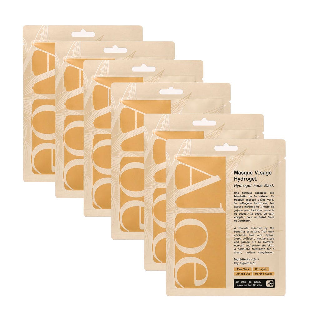 Aloe Paris Hydrogel face masks 6 masks