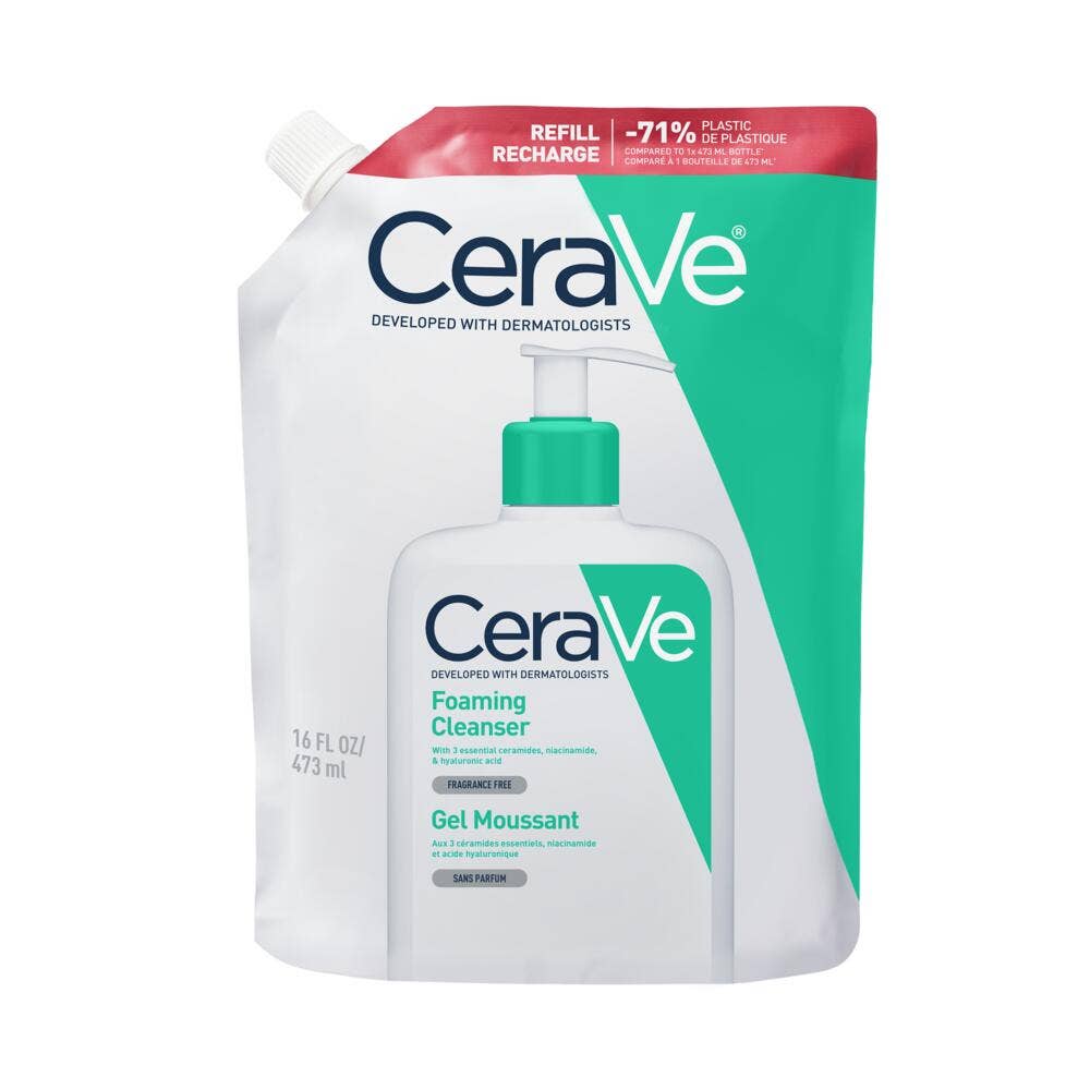 Cerave Face Cleanser Refill foaming face and neck gel for normal to oily skin 473 ml