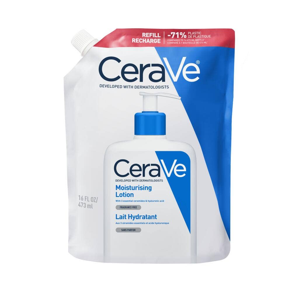 Cerave Body Eco refill moisturising face and body lotion for dry to very dry skin 473 ml