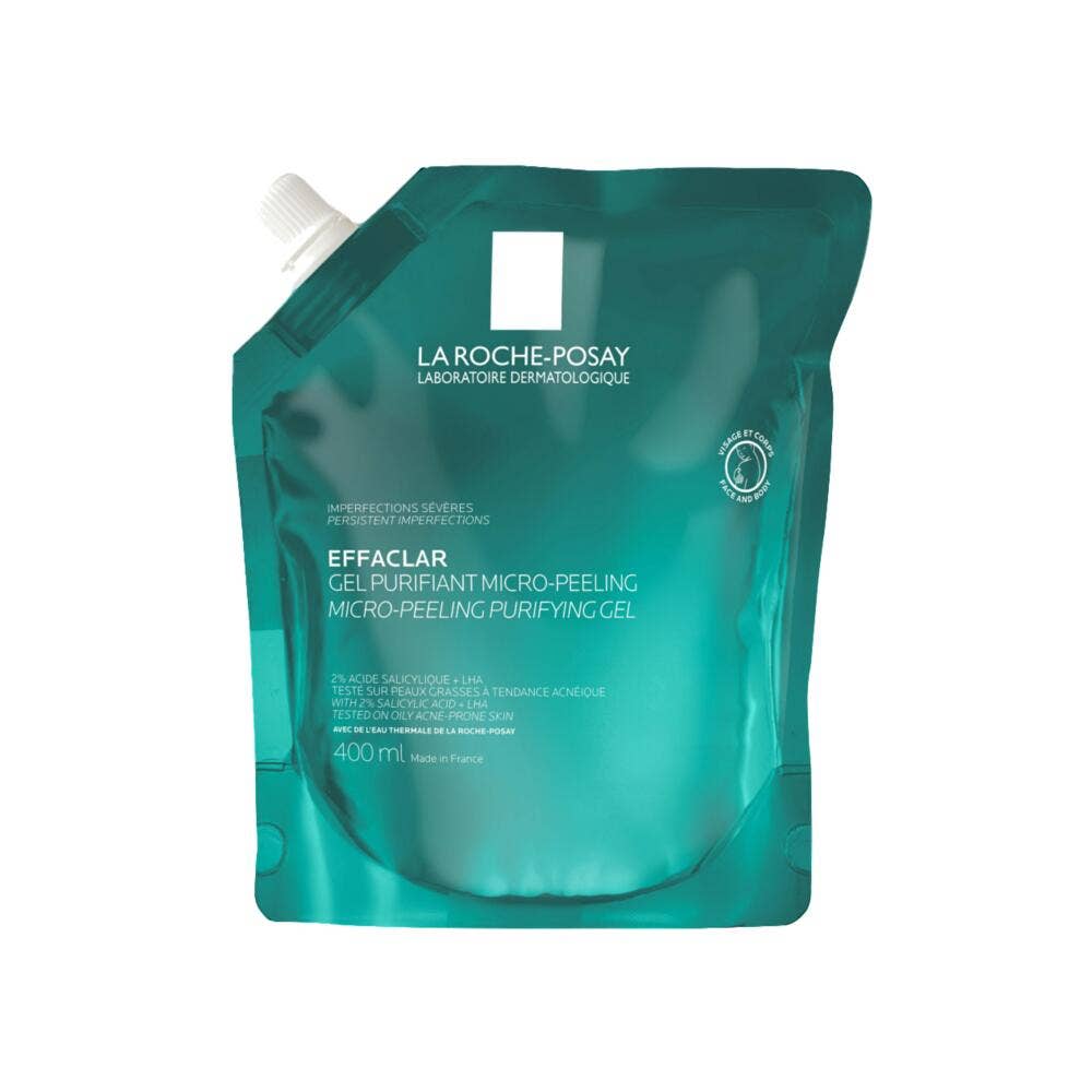 La Roche-Posay Effaclar Eco refill anti-blemish cleansing gel face & body 400 ml