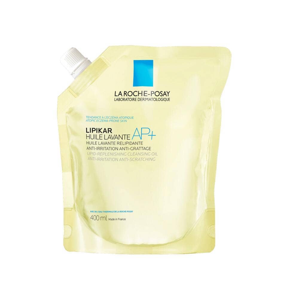 La Roche-Posay Lipikar Cleansing oil for skin prone to atopic eczema, eco refill AP+ 400 ml