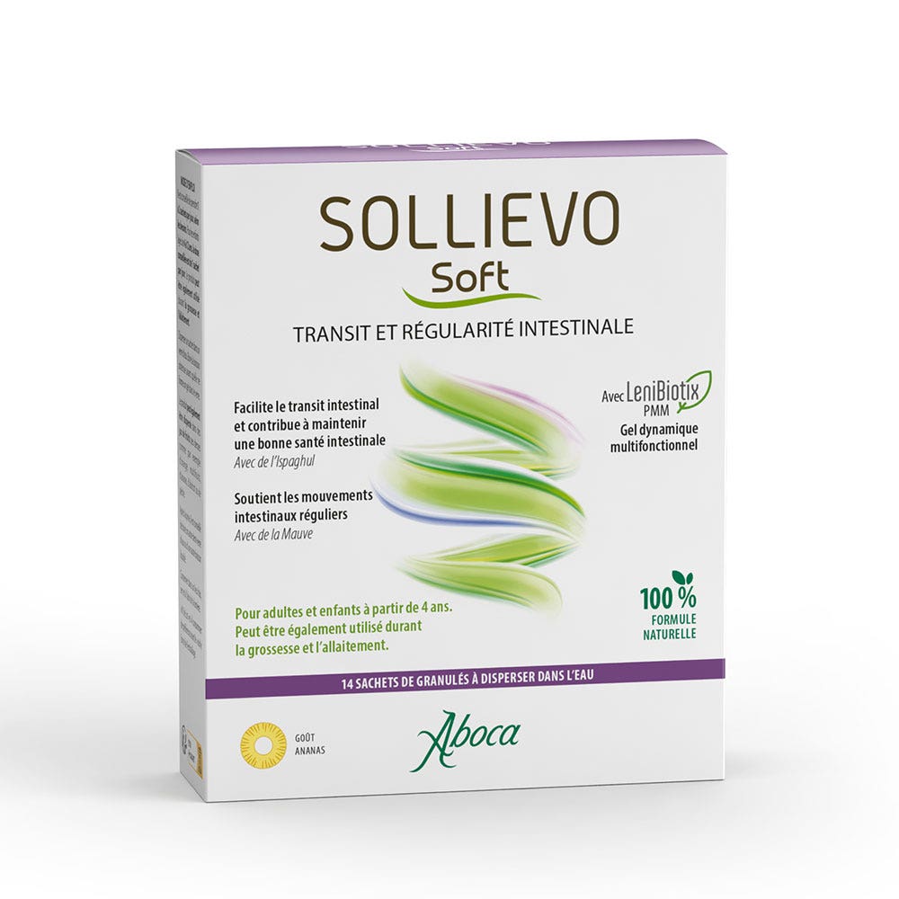 Aboca Sollievo Soft Transit and bowel regularity 14 sachets of granules