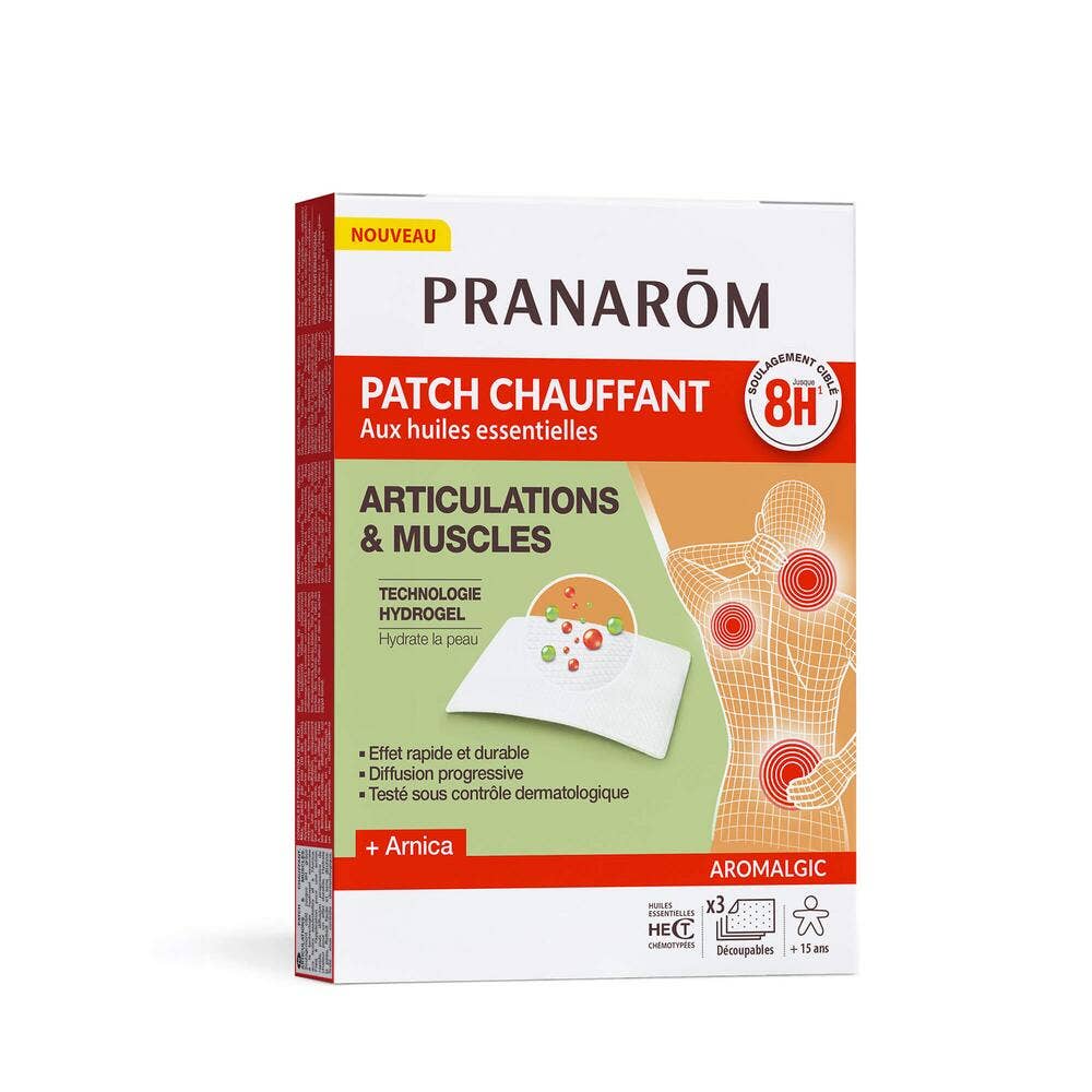 Pranarôm Aromalgic Self-heating patches x 3