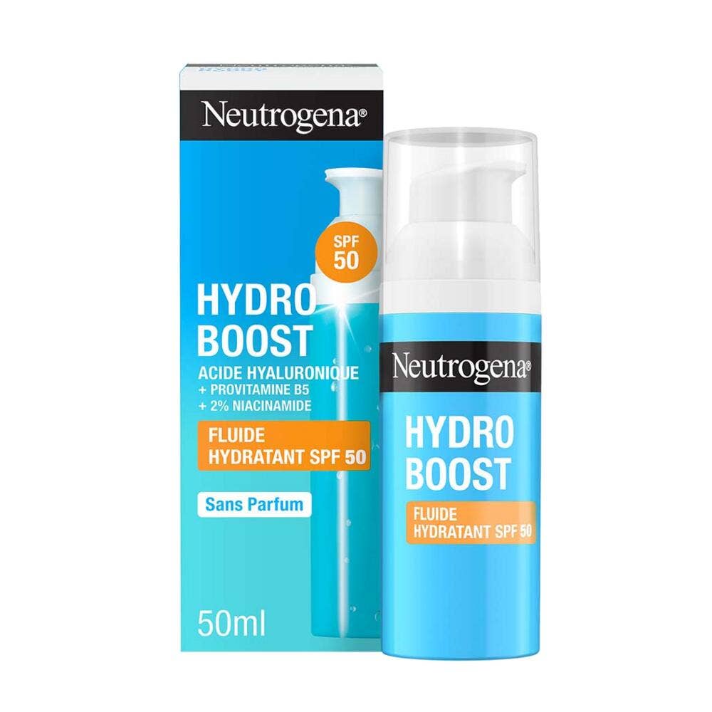 Neutrogena Hydro Boost Hydrating Fluid with Hyaluronic Acid B5 and Niacinamide SPF 50 50ml