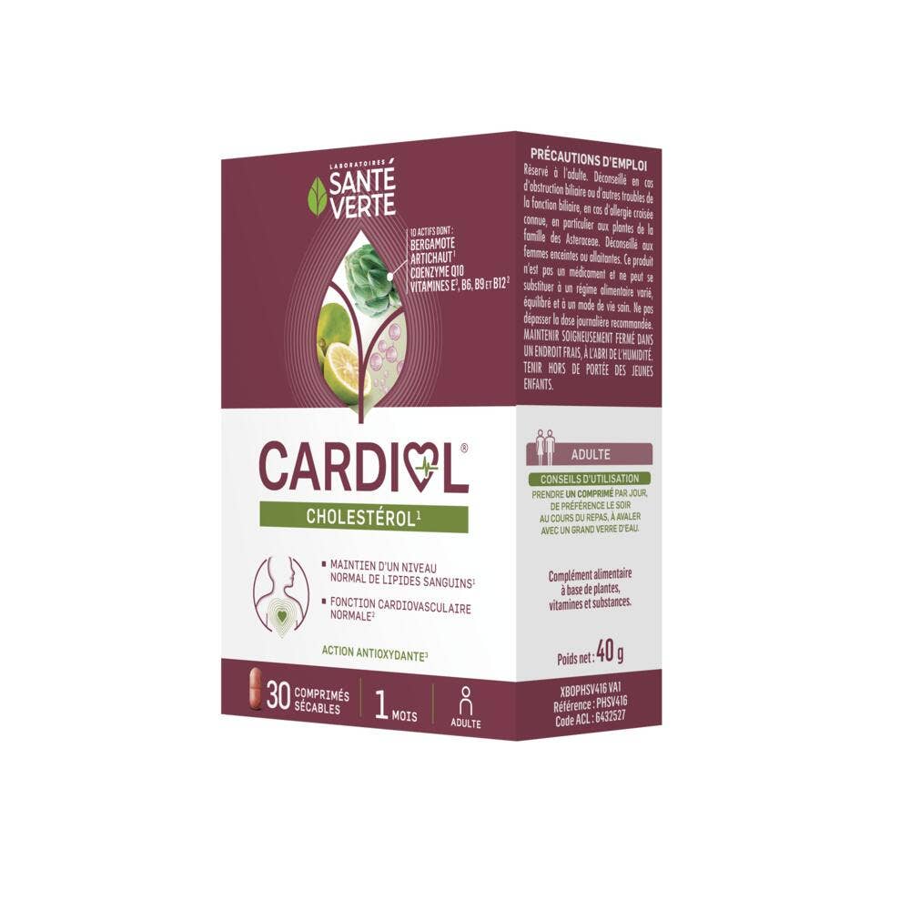 Sante Verte Cardiol Cholesterol 30 tablets