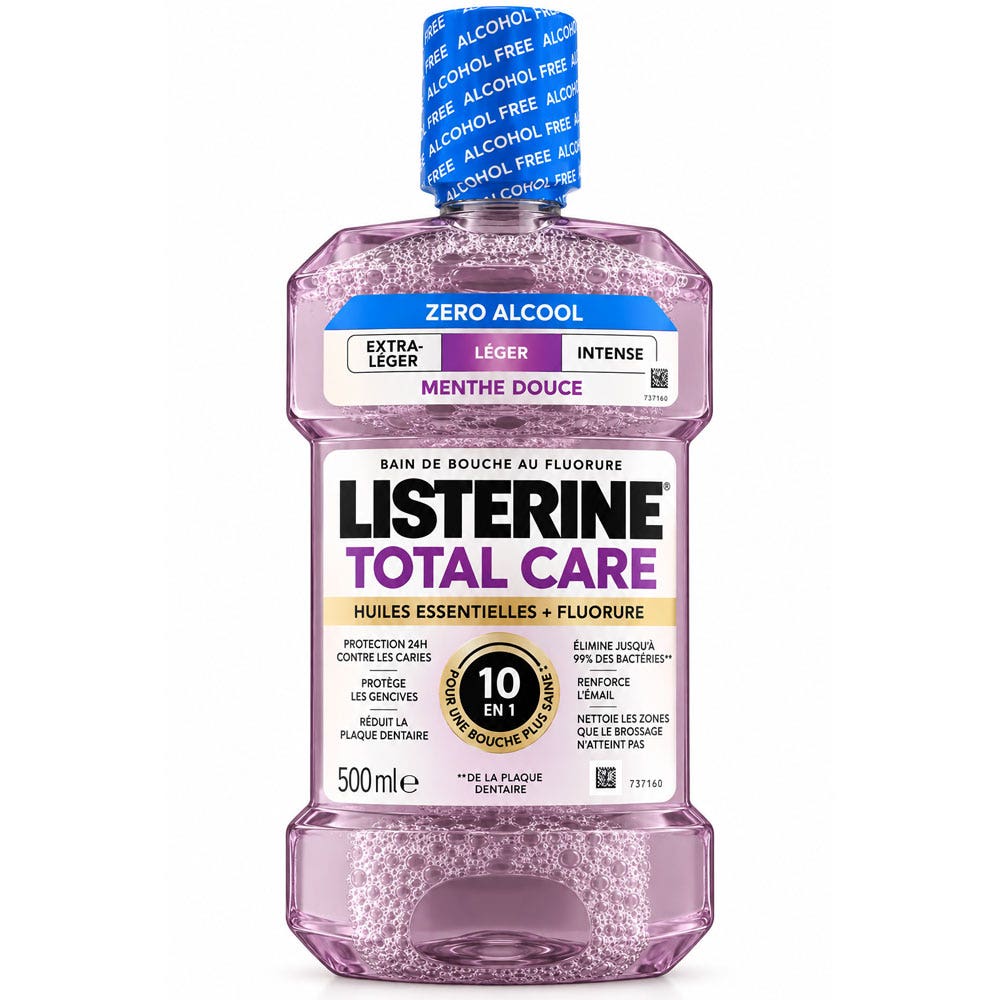 Listerine Total Care mouthwash mild mint, lighter taste 500 ml
