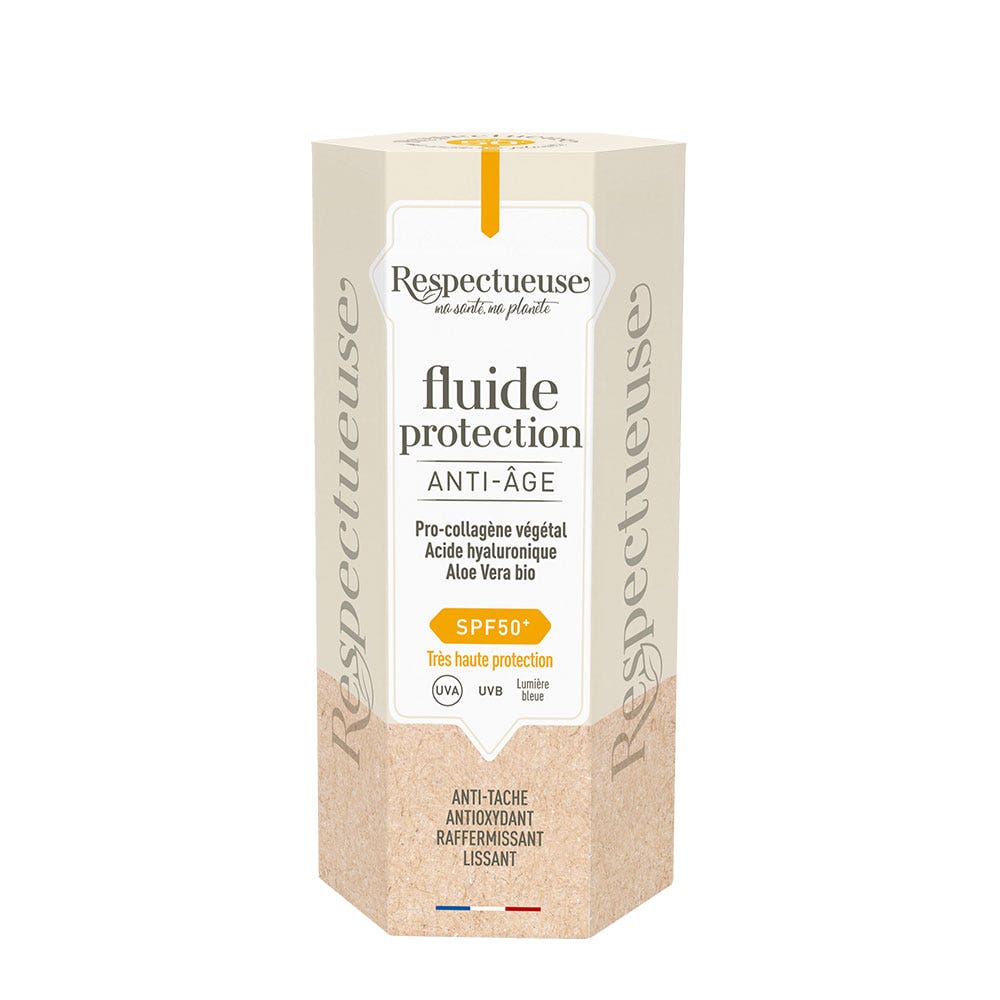 Respectueuse SPF50 protection fluid anti-ageing 30ml