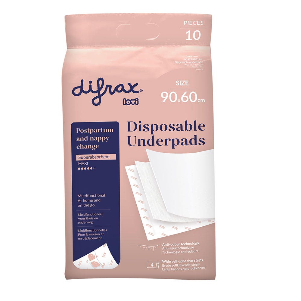 Difrax Lovi Disposable bed pads x 10