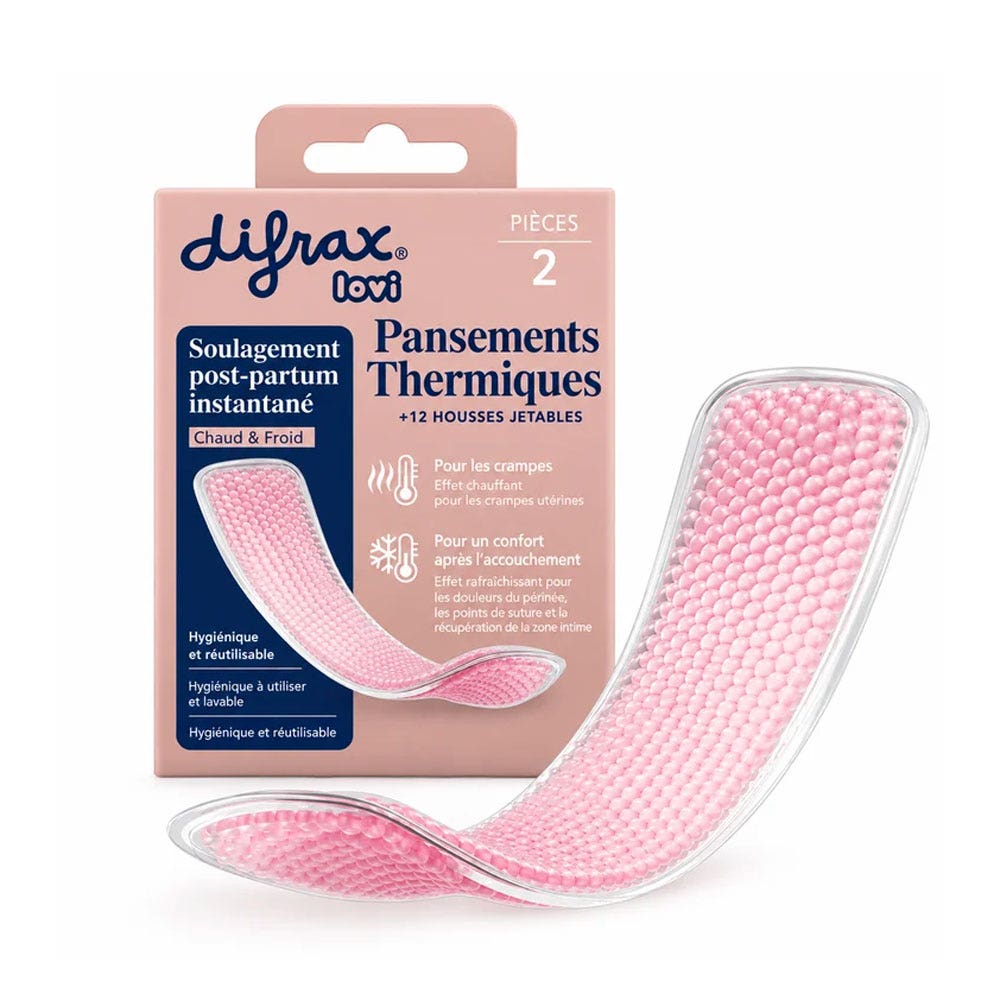 Difrax Lovi Postpartum thermo gel pads x2 + 12 covers