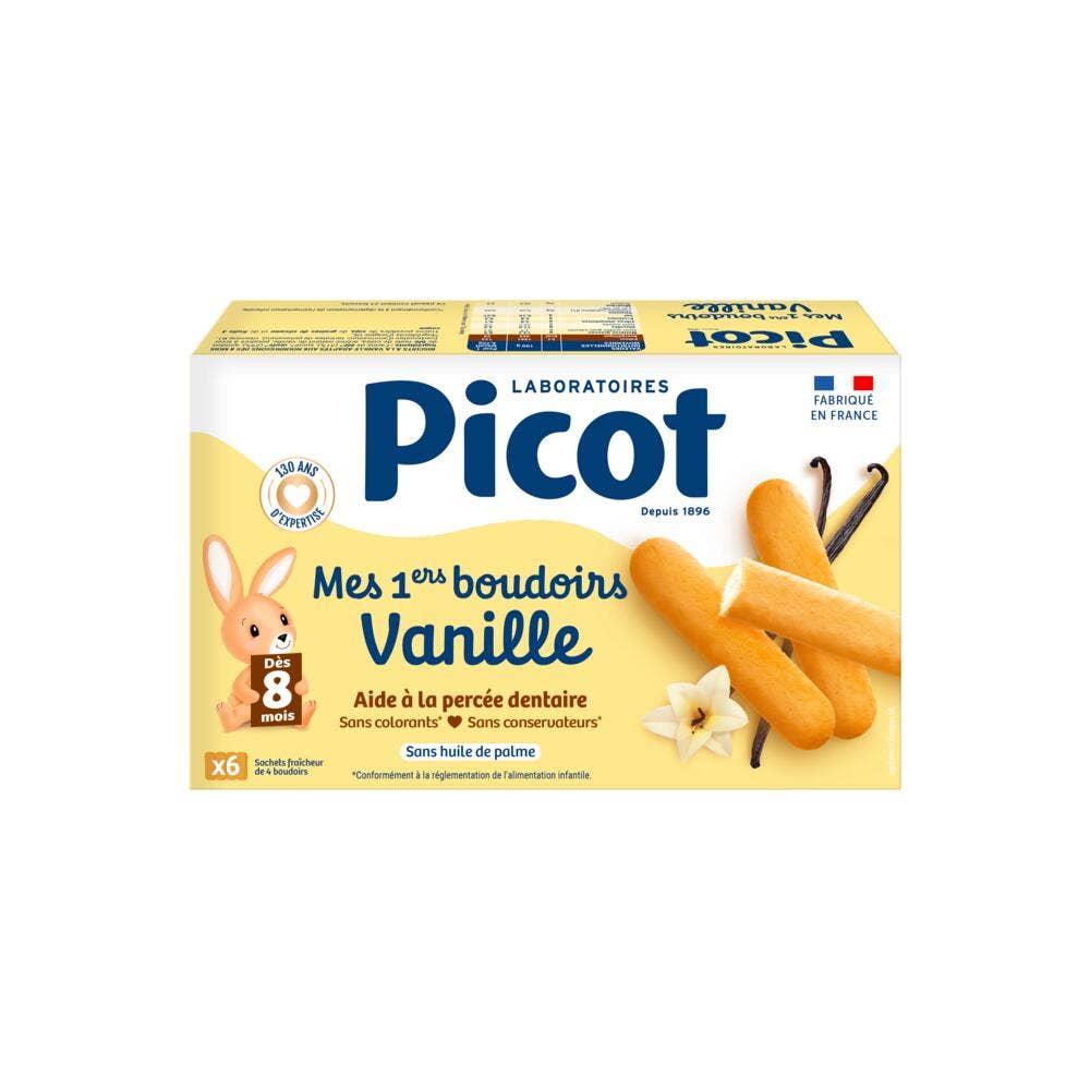 Picot Mes 1ers Boudoirs Vanille Des 8 Mois 6 Sachets De 4 Boudoirs