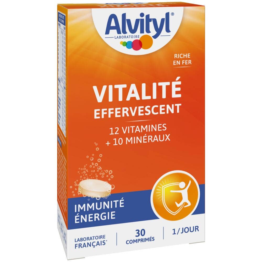 Alvityl Vitality immunity energy 30 effervescent tablets