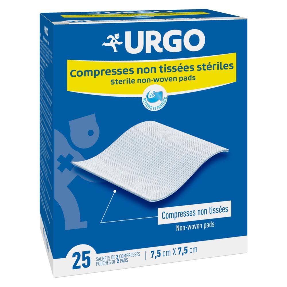 Urgo Non-Woven Sterile Bandages 7.5cm x 7.5cm x25