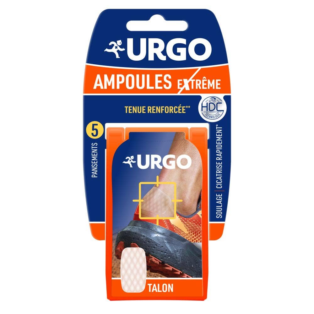 Urgo Extreme Heel Ampulas Plasters 6.8x4.2cm x5