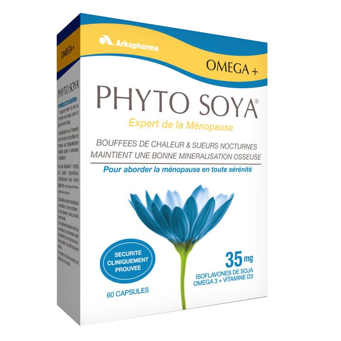 Arkopharma Phyto Soya Menopause Expert Omega 3 60 Capsules