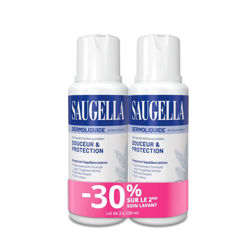 Saugella Dermoliquids Intimate & body wash 2 x 250 ml
