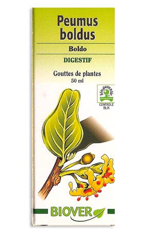 Biover Peumus Boldus Boldo Drops For Digestion 50ml