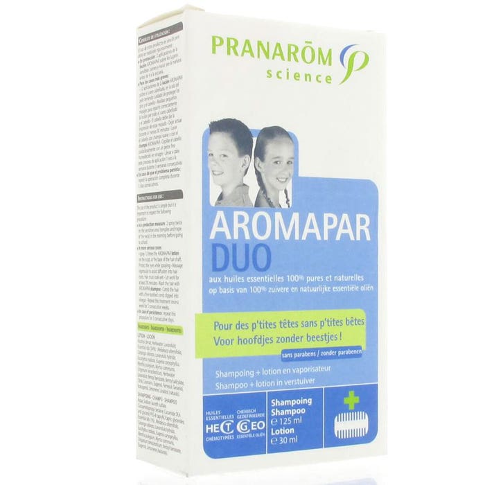 Aromapar Shampoo + Anti Lice Lotion + Comb 125 ml Pranarôm