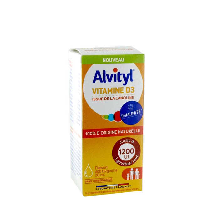 Alvityl Vitamin D3 from 100% natural lanolin 20ml