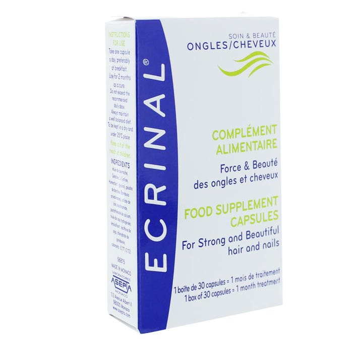 Ecrinal Hair And Nail Beauty Care X 30 Capsules