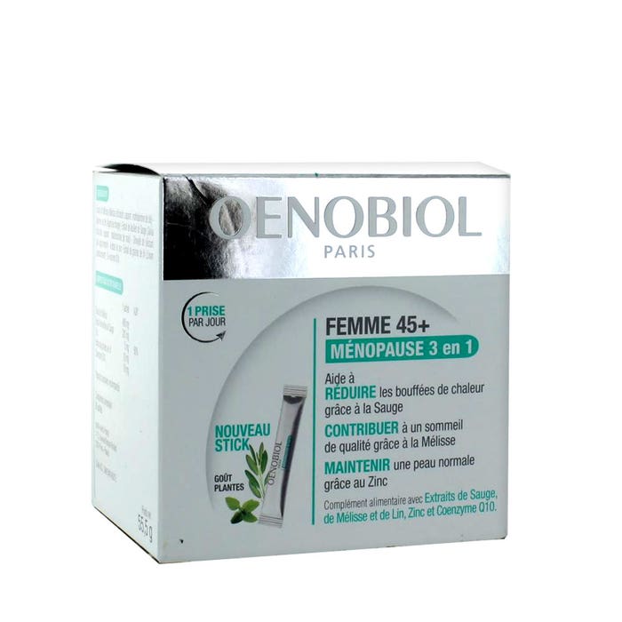 Oenobiol Femme 45+ Menopause 3 In 1 30 Stick Sachets