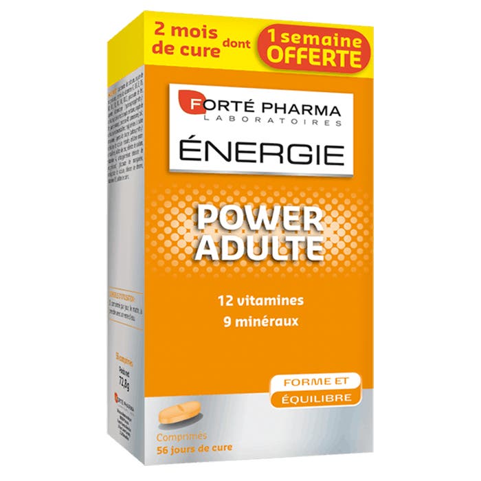 Forté Pharma Energie Power Adult 56 Tablets 2 Month Treatment