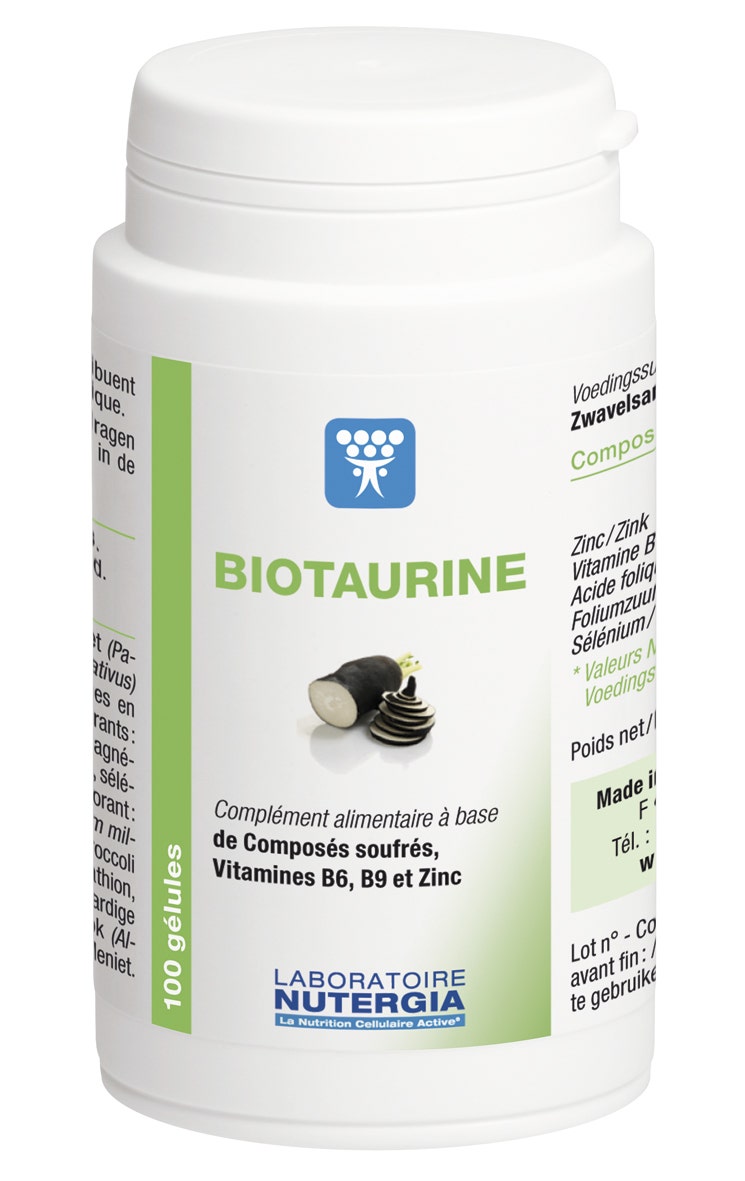 Nutergia Biotaurine Cellular Detoxination 100 Capsules