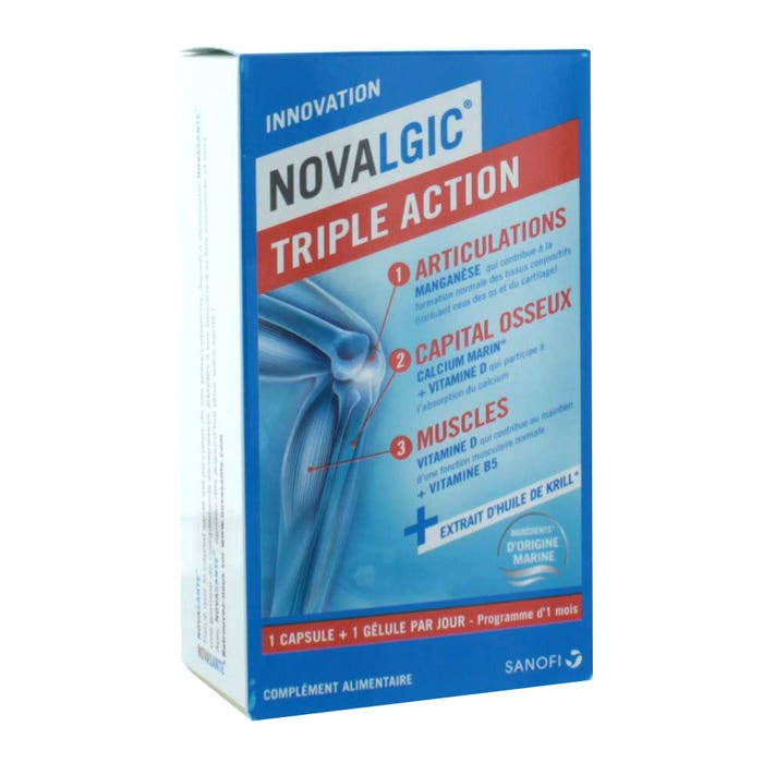 Novalgic Novalgic Triple Action Box Of 56 Tablets + Capsules