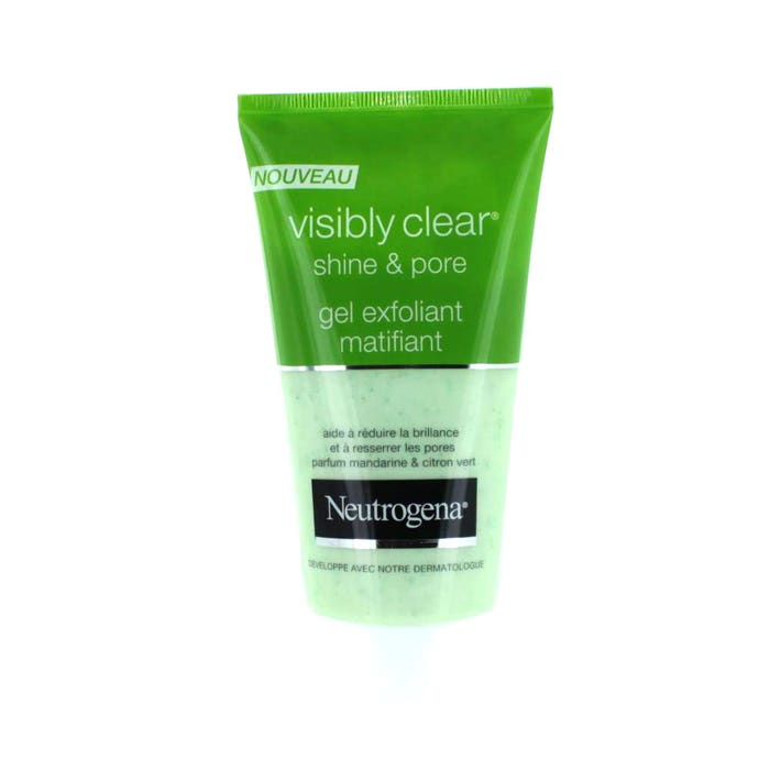NEUTROGENA VISIBLY CLEAR SHINE AND PORE EXFOLIATING MATIFYING GEL  150ML