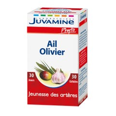 Juvamine Garlic And Olive Tree Youth Of The Arteries 30 Capsules